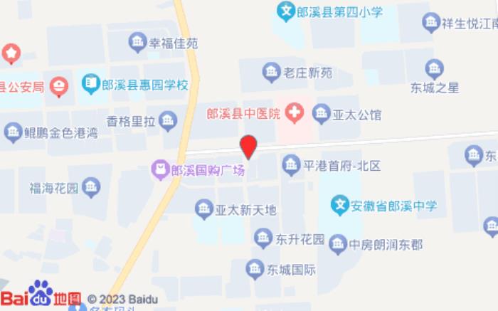 清沐精选酒店(郎溪店)位置图