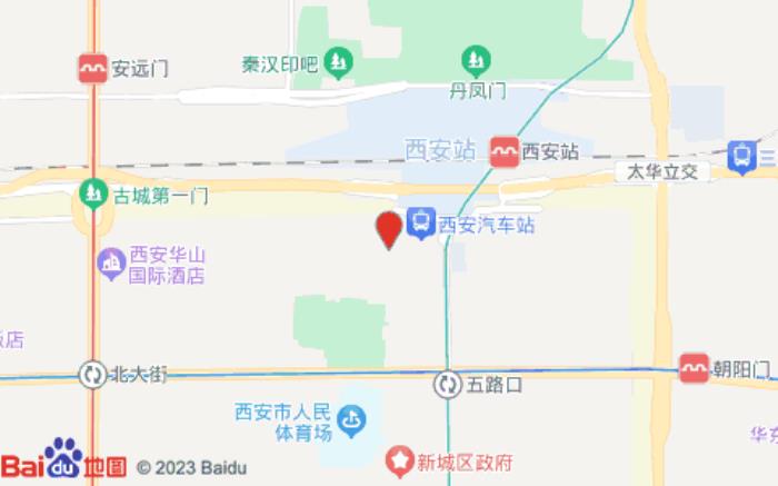 西安榴莲小星快捷酒店(火车站店)位置图