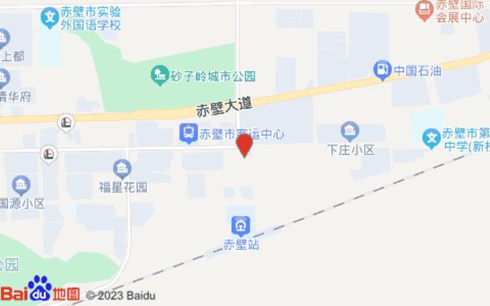 中青旅山水时尚酒店(赤壁火车站店)位置图