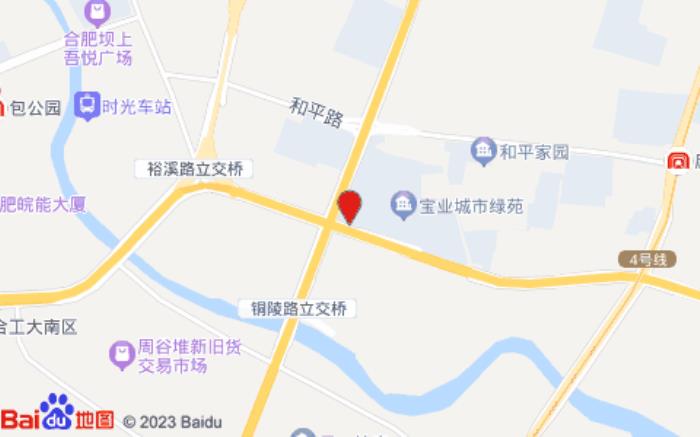 城市便捷酒店(裕溪路店)位置图