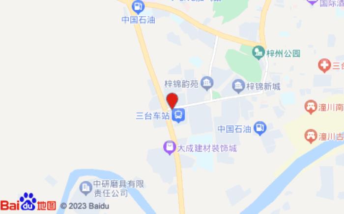 柏纳酒店(三台金牛大道店)位置图 柏纳酒店(三台金牛大道店)位置图
