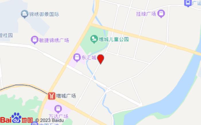 潮漫酒店广州增城东汇城店(荔乡路店)位置图 潮漫酒店广州增城东汇城店(荔乡路店)位置图