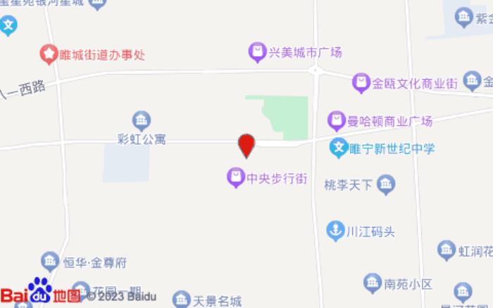 榴莲小星酒店(睢宁中山南路中国城店)位置图