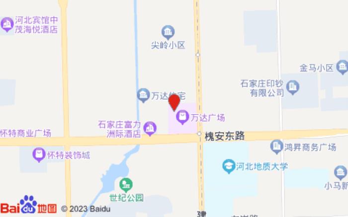 锦江都城(裕华万达广场店)位置图