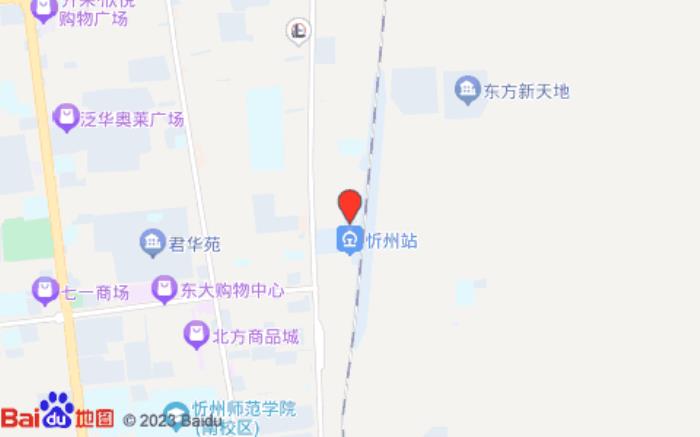 贝壳酒店(忻州火车站店)位置图