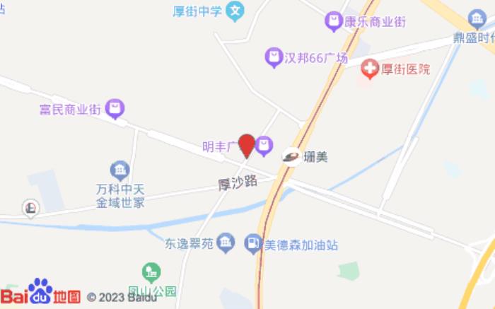 八方快捷酒店(东莞厚街汽车站店)位置图