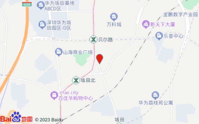山水时尚酒店(坂田店)位置图 山水时尚酒店(坂田店)位置图