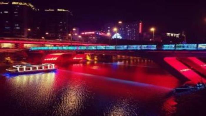 自贡夜游釜溪 自贡夜游釜溪