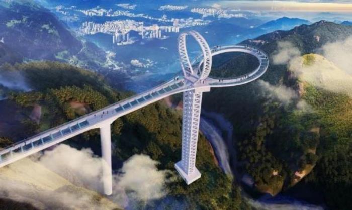 清远黄腾峡天门悬廊